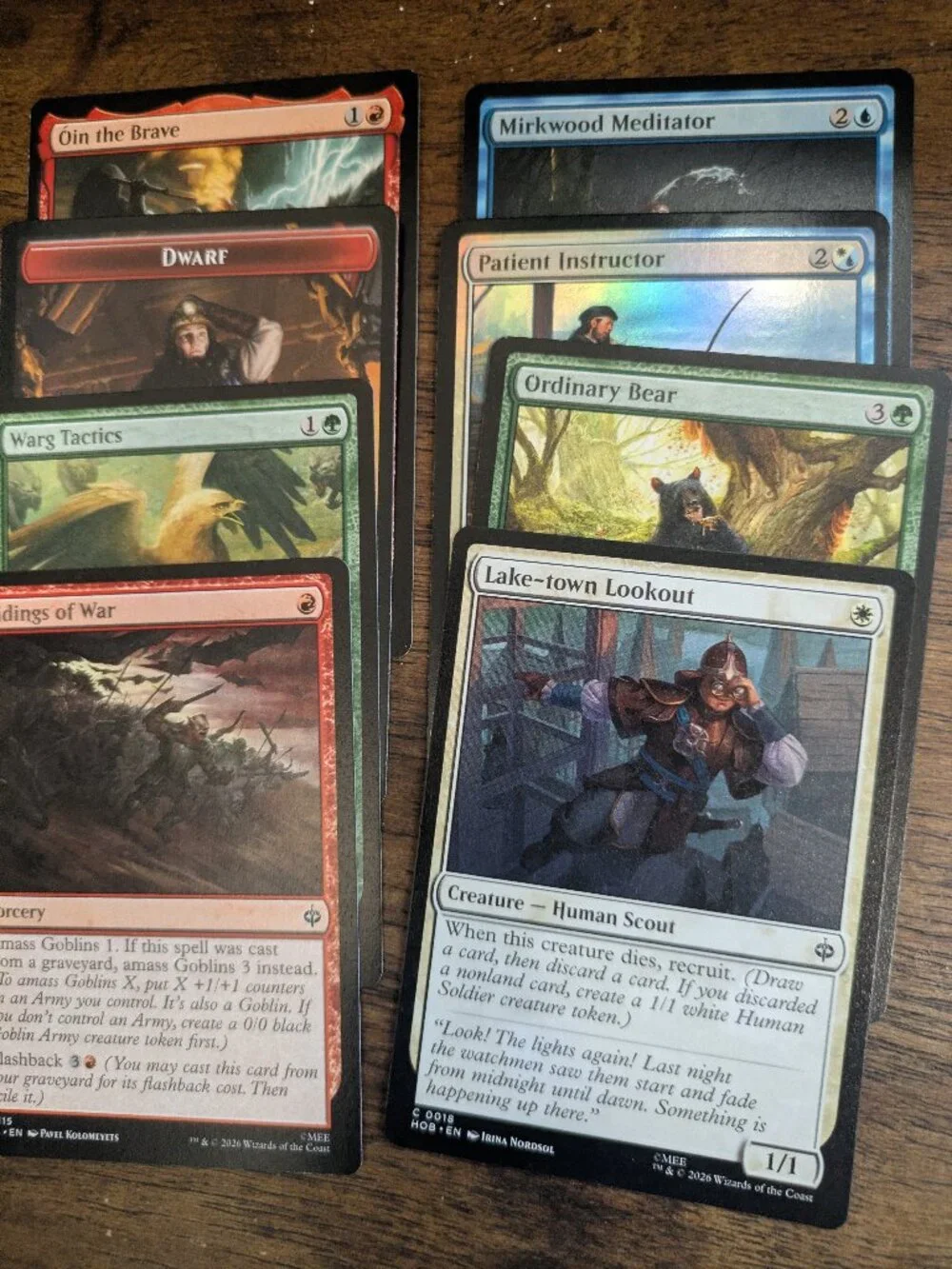 lot of 72 Magic the gathering Commons The Hobbit HOB